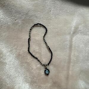 Evil Eye Seed Bead Bracelet J12